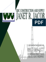 QDC Constructi ON AND Supply: Manager