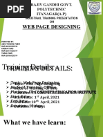 Rajiv Gandhi Govt. Polytechnic Itanagar (A.P) : Web Page Designing