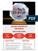 Karunya University Mail - FWD - ReTech Startup Awards 2021 - Applications Now Open