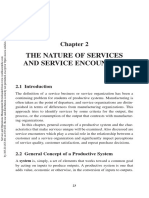 The Nature of Services and Service Encounters