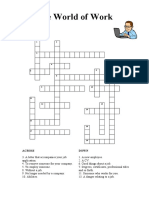 Unit 10 - The World of Work Crossword - STUDENTS