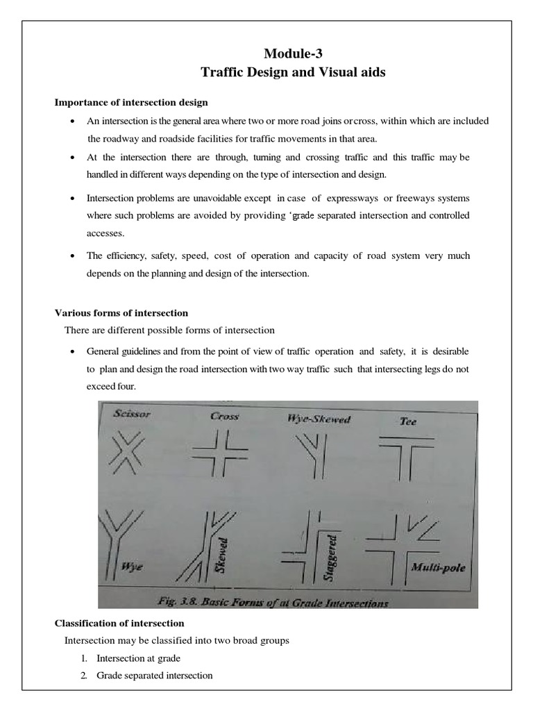 Intersection Design for Traffic Flow | PDF | Interchange (Road) | Traffic