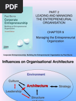 Leading and Managing The Entrepreneurial Organisation