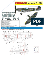 Model Cardboard 2002 Supermarine Spitfire F Mk. IX C