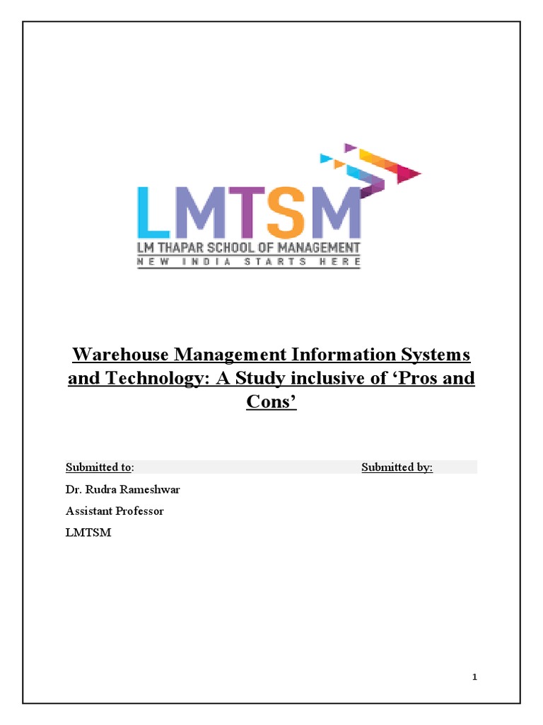 Warehouse Management Systems Overview | PDF | Warehouse | Inventory