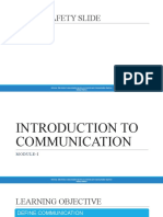 1 - Introduction To Communication