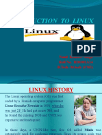 Introduction To Linux: Nand Kishore Singh Roll No. RD1001A14 B.Tech - M.tech (CSE)
