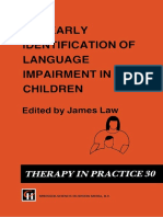 (Therapy in Practice Series 30) James Law (Auth.), James Law BA, MCSLT (Eds.) - The Early Identification of Language Impairment in Children-Springer US (1992)