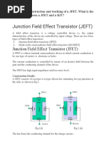 Construction and Working of A JFET