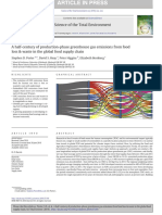 A Half-Century of Production-Phase Greenhouse Gas Emissions From Food