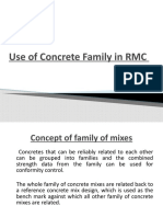 Use of Concrete Family in RMC Mix Design Optimization