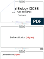 Flashcards - 2g Gas Exchange - Edexcel Biology IGCSE