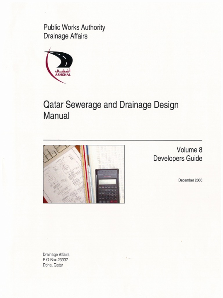 Ashghal GuideQatar Sewerage & Drainage Design Manual Sanitary Sewer