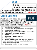 Good Day! I Am - and Today, I Will Demonstrate "Utilizing Electronic Media in Facilitating Training"