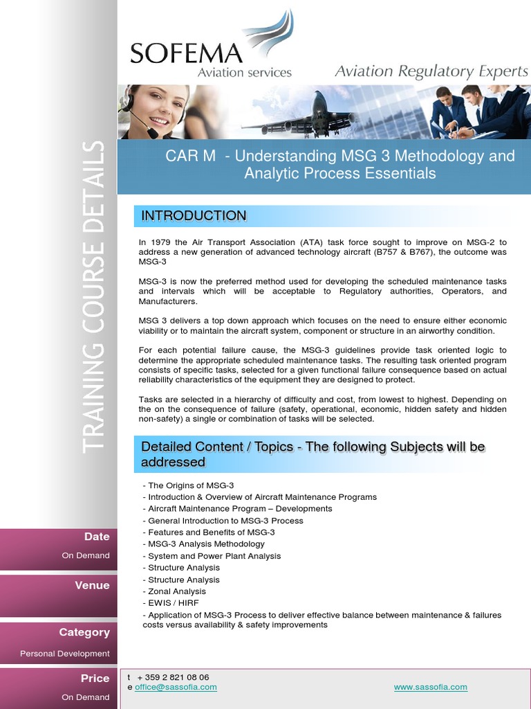 CAR M - Understanding MSG 3 Methodology and Analytic Process Essentials ...