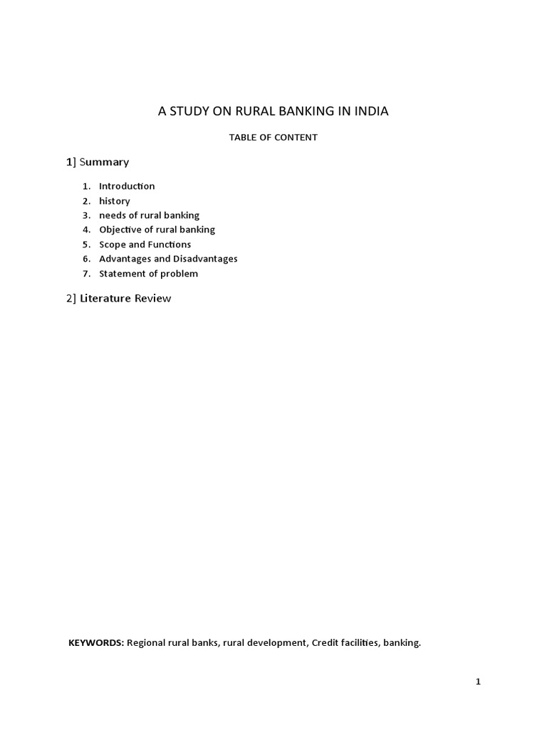 Evaluation of Rural Banking in Gujarat | PDF | Banks | Reserve Bank Of ...