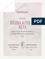Milena Alves Da Silva: Certificado