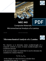 Composite Materials Micromechanical Analysis of A Lamina: 1 4/22/2020 Assist. Prof. Dr. Hamed Tanabi