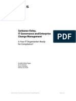 Sarbanes-Oxley - IT Governance and Enterprise Change Management