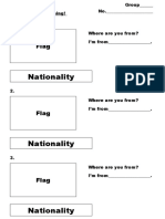 Worksheet Nationality P.5