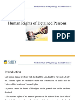 Human Rights of Detained Person