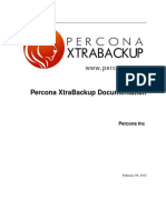 Percona XtraBackup 165 Operations Manual