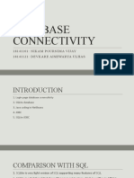 Database Connectivity: 18141101: Nikam Pournima Vijay 18141121: Devkare Aishwarya Ulhas