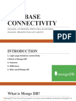 Database Connectivity and MongoDB Features