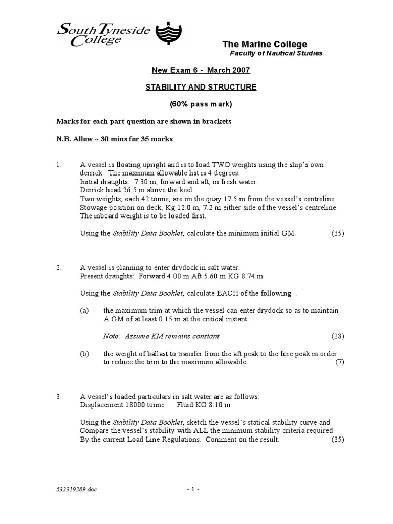 Type A and B Explain PDF Ships Shipping