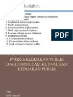 Proses Kebijakan Publik