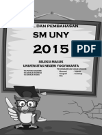 SM UNY 2015: Soal dan Pembahasan Tes Potensi Akademik, Bahasa Indonesia, dan Bahasa Inggris
