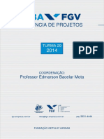 MBA Gerencia de Projetos Turma 29 - 2014