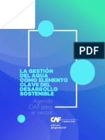 La Gestion Del Agua Como Elemento Clave Del Desarrollo Sostenible Agenda CAF para El Sector