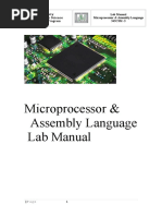 Microprocessor & Assembly Language Lab Manual