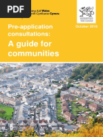 Pre-Application Consultations in Wales: A Guide For Communities