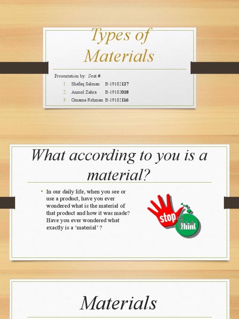 Types of Materials | PDF | Metals | Semiconductors