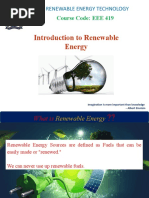 Introduction to Reneable Energy