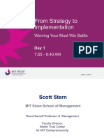 From Strategy To Implementation: Winning Your Must Win Battle