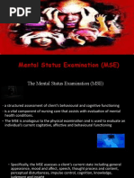 Mental Status Examination (MSE)