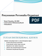 9. Penyusunan Personalia Organisasi