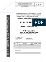 Plan de Trabajo Mantenimiento Sistema de Izaje RB-675