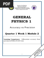General Physics 1: Quarter 1 - Module 1 Measurement | PDF | Accuracy ...