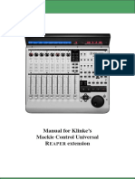 Manual For Klinke's Mackie Control Universal R Extension: Eaper
