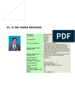 Dr K SRI RAMA KRISHNA - Professor and HOD with Expertise in Neural Networks and Digital Communications