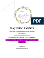Majestic Events: Acquaintance Party of The Tourism Students Dhvtsu