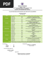 Class Program For Modular Distance Learning: Ii-Dependable