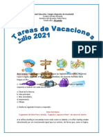 Tareas de Vacaciones 4to Grado 2020-2021 Maestra Aidin Perez