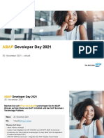 Agenda ABAPDeveloperDay 2021