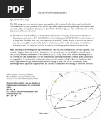 Solutions Problem Set 1: Definitions of The Coordinates)