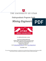 Mining Engineering Undergraduate Program Guide